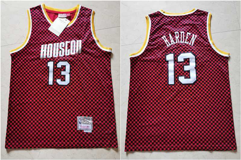 Rockets 13 James Harden Red Checkerboard Hardwood Classics Jersey,We sell and wholesale Rockets 13 James Harden Red Checkerboard Hardwood Classics Jersey on line form chian!